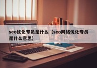 seo优化专员是什么（seo网络优化专员是什么意思）