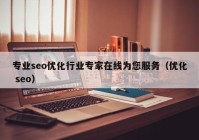 专业seo优化行业专家在线为您服务（优化 seo）