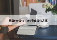 果洛seo优化（seo专业优化方法）